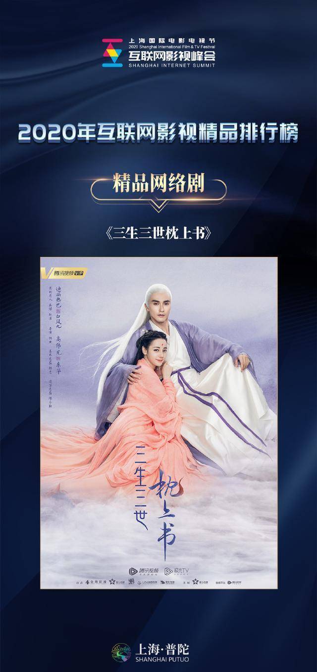 《三生三世枕上书》获精品网络剧称号，80亿播放量，实力认证