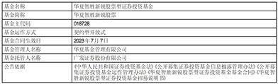 华夏智胜新锐股票型 证券投资基金基金合同生效公告