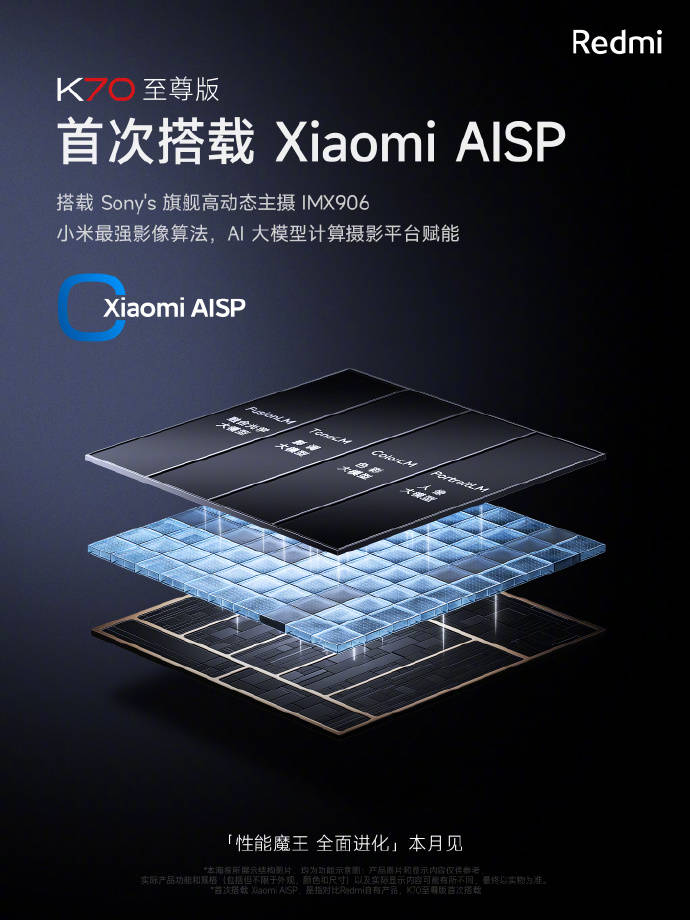 K70 至尊版手机官宣索尼 IMX906 主摄