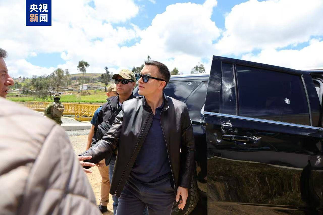 厄瓜多尔总统专车遇袭受损 警方已逮捕5人